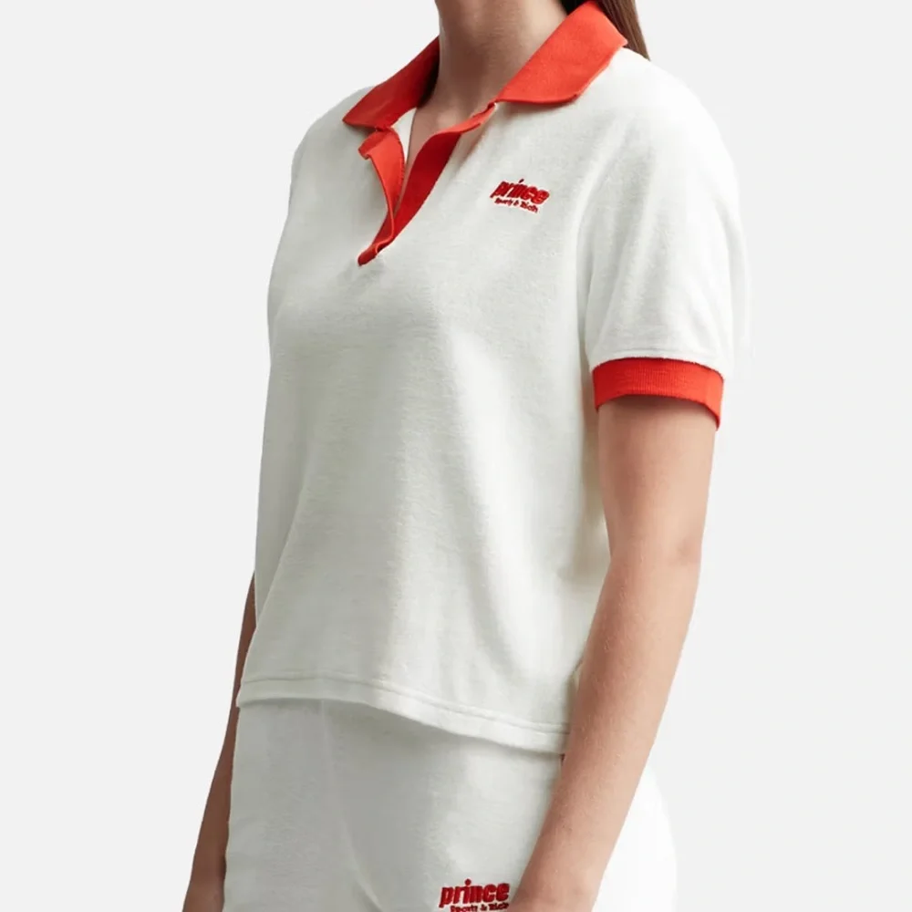 Sporty & Rich X Prince Sporty Terry Cotton Polo Sz M - Picture 3 of 13